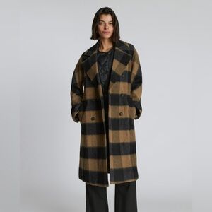 Everlane Buffalo Check Wool Coat